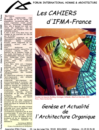 Cahier n°1 de la revue d'IFMA-France