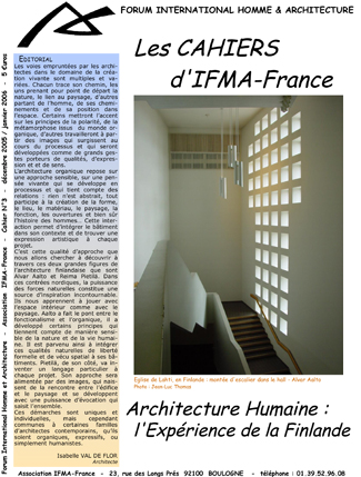 Cahier n°3 IFMA-France