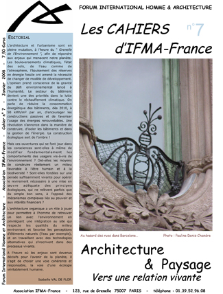 Cahier n°7 de la revue d'IFMA-France