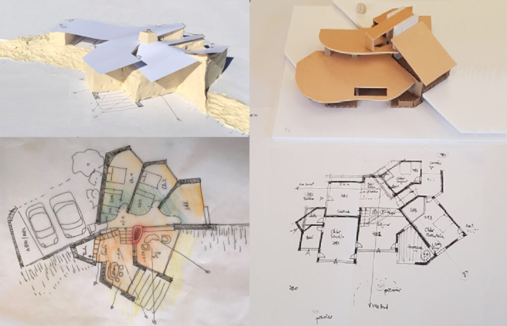 Architecture organique, du dessin à la maquette